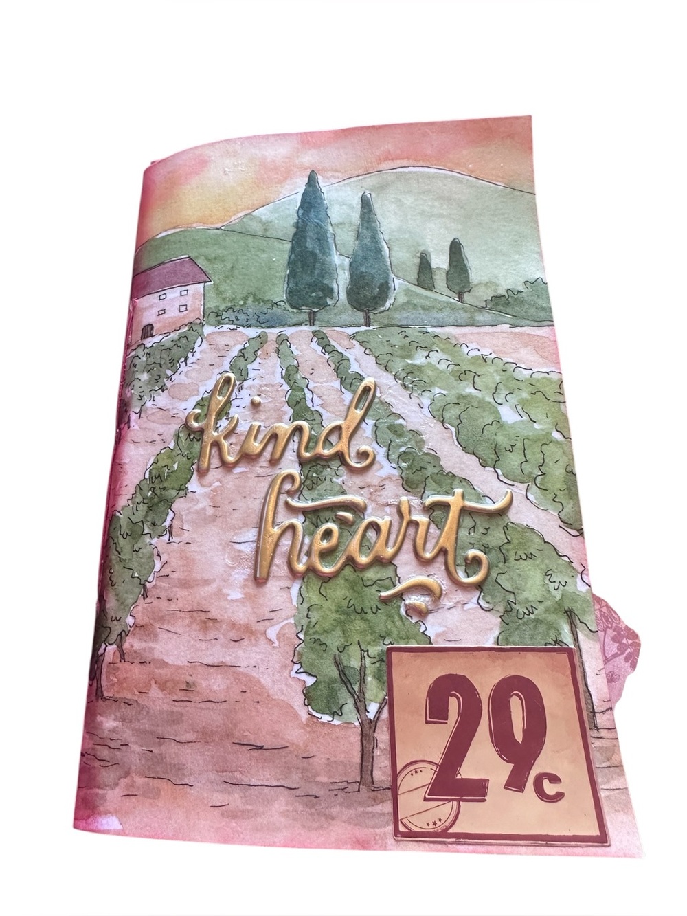 Handmade One of a Kind Junk Journal Vineyard Theme